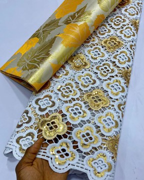 Sequin tissue cord lace   (5 yards )