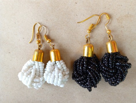 Boucles d'oreilles africaines / boucles d'oreilles maasaï / bijoux femmes / boucles d'oreilles faites à la main
