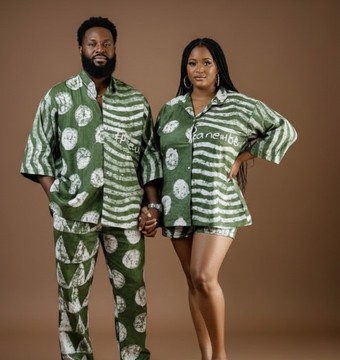 Vibrant couples outfits, Tie and dye African couples outfits, Adire outfits  Date outfits