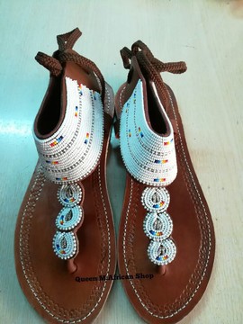 African Women gladiator sandals