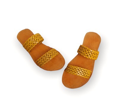 Sandale en cuir véritable haute qualité fait main mode femme