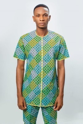 African Print Shirt and pants, Ankara Top and Pants, Mens Clothing, Traditional Outfit