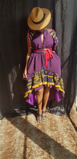 ROBE ASYMETRIQUE MOH-AYA