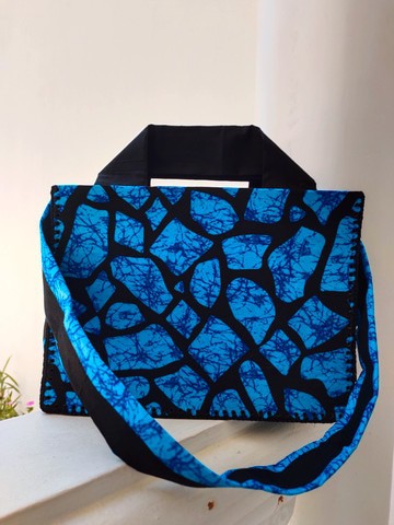 Grand sac wax avec bandoulière pour le boulot et les sorties