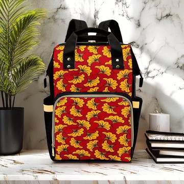 Multicoloured Ankara Backpack Floral Print | Afrocentric Fashion