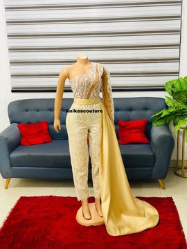 Tara cream jumpsuit