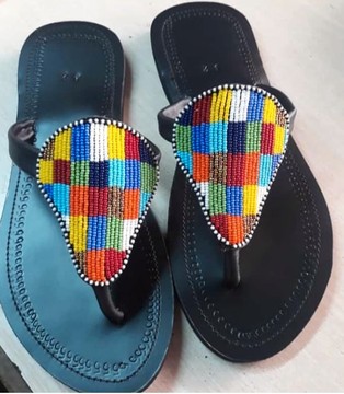 Maasai sandals, summer sandals,beach sandals, beaded sandals, gift for her,african sandals