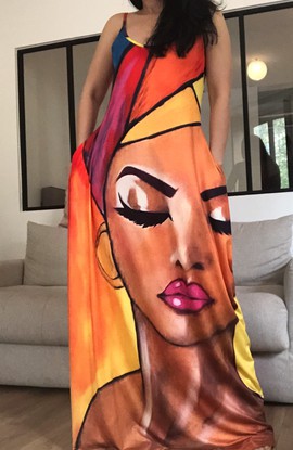 Robe longue visage