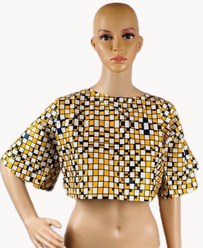 Ankara Crop Top