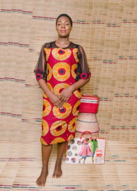 Colourful Mid-Lenght Dress| Ankara Gown| Ankara Style | African print Dress| Gifts For Her
