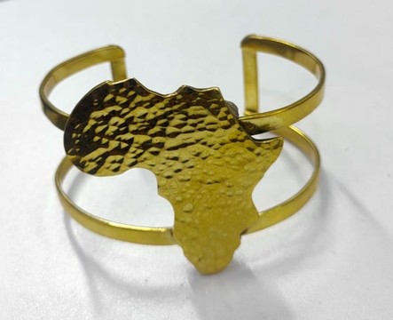 African brass bracelet, brass bracelet, African jewelry, brass bangle, Africa continent bangle