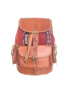 BIG SALE! Genuine Leather Pink Backpack Handmade by Cuiroma craftsmen in Morocco