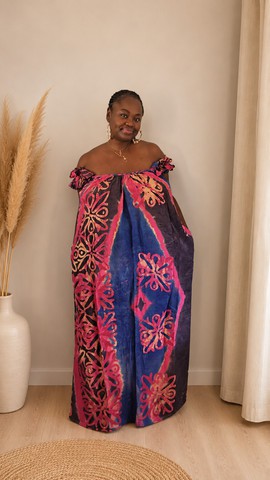 Robe en coton batik