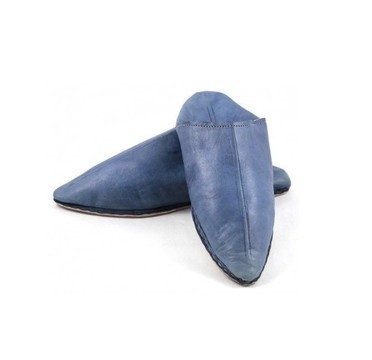 GRANDE VENTE! Babouche en cuir véritable pour Homme et Femme fait main par des artisans du Maroc