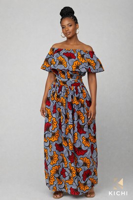 HIGH FLOWER WEDDING SKIRT SET