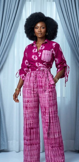 Adire two-piece set