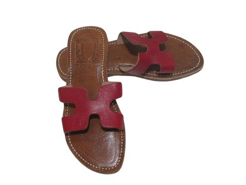 Sandale de plage en vrai cuir pour Femme