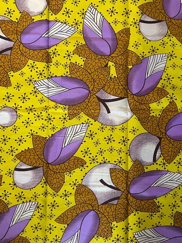 Smooth African cotton wax fabric