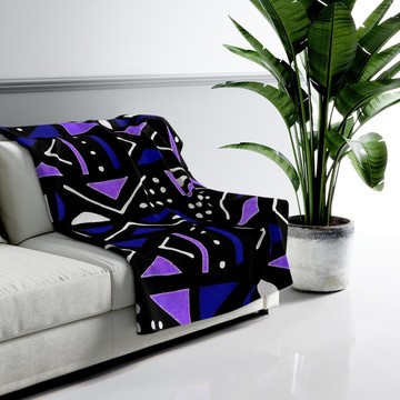 Mudcloth Blanket African Print Tribal Throw (MORE SIZES AVAILABLE)