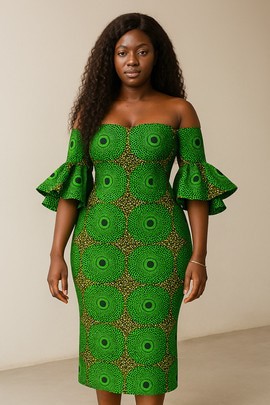 Ankara shirt gawn