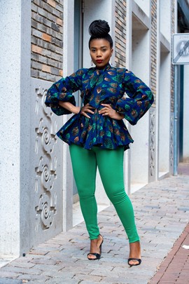 RHONDA PEPLUM TOP
