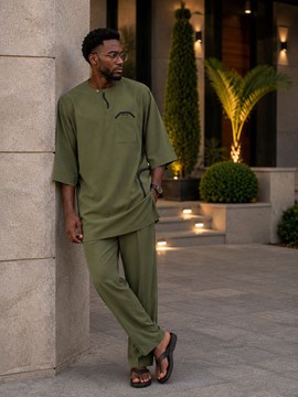 Vêtements africains pour hommes/Haut et bas africains pour hommes/Tenues africaines de mariage pour hommes/Kaftan africain pour hommes