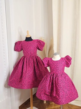 Robe Ife en tissu wax pour bébé _ Robe en wax africain pour une occasion speciale
