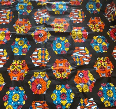 African Print Ankara Multicolor Polycotton Fabric - By the Yard