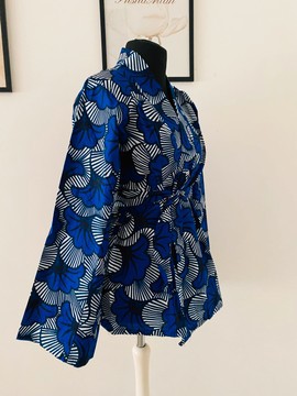 Lightweight kimono-style jacket - jacket with belt