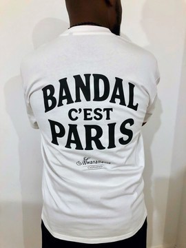 T-shirt blanc oversize « Bandal c’est Paris »