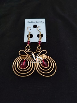 Brass earrings , brass and bone earrings , Wholesale brass earrings
