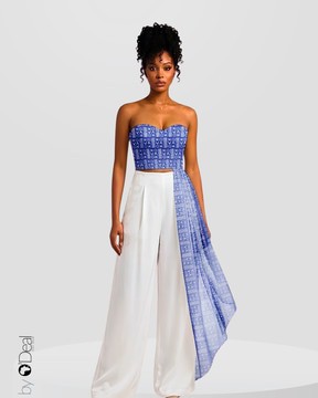 Double-sided wrap top