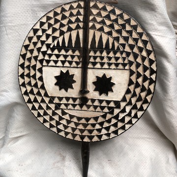 Antique wooden wall hanging decor art