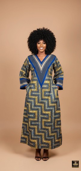 African-inspired maxi kaftan