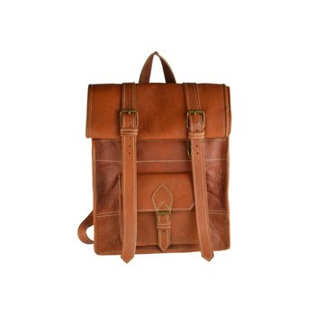 100% handmade high quality genuine leather backpack.