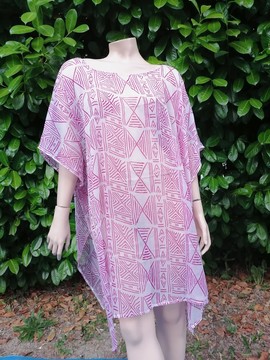Bogolan beach tunic / mini makeba "The sublime"