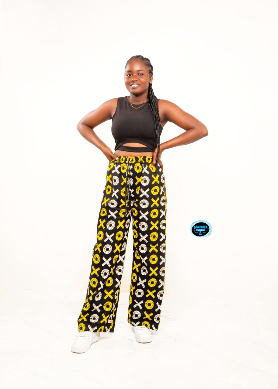 Manuel Fashion Vibrant XOXO Wide-Leg Palazzo Pants by manuel