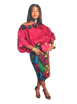 elegant dress ideas for women Super Elegant African Ankara Gown with a Train – WhatNaturalsLove.com