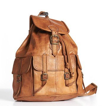 Very good quality handmade original real leather backpack