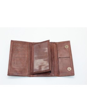 Portefeuille en vrai cuir Marron