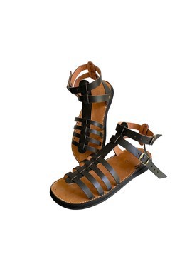 Sandale en cuir véritable haute qualité fait main mode femme