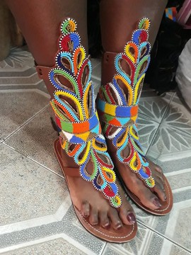 African Handmade Gladiators / Leather Sandals /Greek Sandals /Maasai Sandals