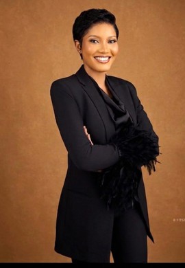 Black Single-Breasted Blazer and Trouser Suit Set