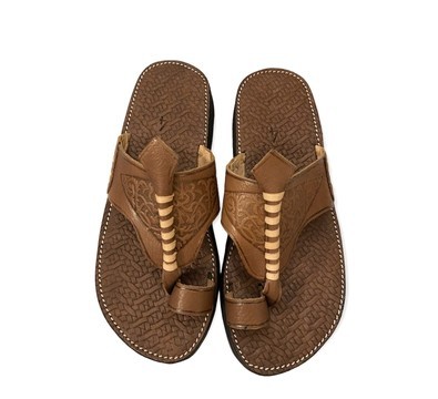 Sandale en vrai cuir Marron mode homme de très haute qualité