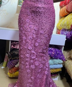 Tissu en dentelle de 5 yards
