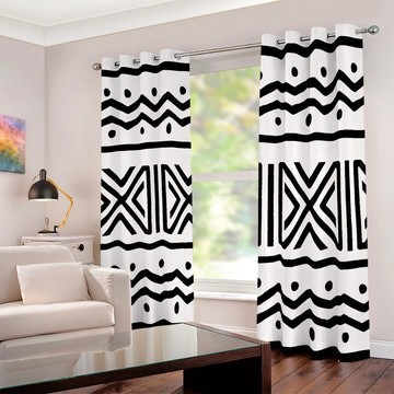 Cultural Unique Bath Mat White and Black Bathroom Rug (LARGER SIZES AVAILABLE)
