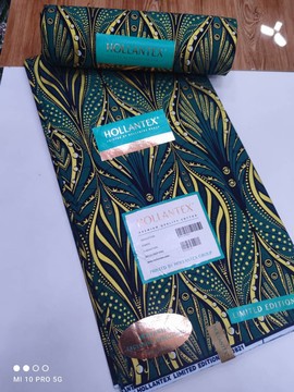 Tissus Wax Ankara 6 yards pur coton " adé "