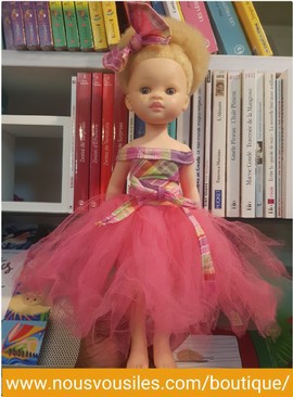 Zury Colibri Dolls (albino) - pink madras DANCER