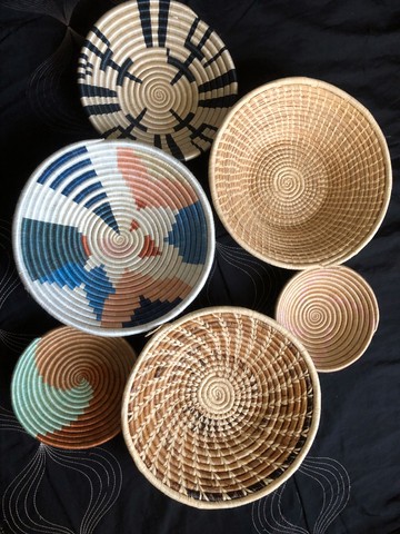 6 Wall hanging decor baskets/decor baskets/fruit baskets/home decor baskets/wall decor hangings