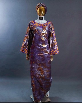 African Embroidered Kaftan/ Bazin Richie Wax/ African Boubou/ Ankara Bubu Kaftan
